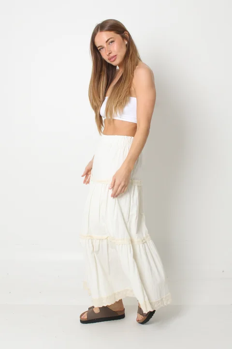 Pollera VISCAYA Paisana Con Puntilla GUN62284