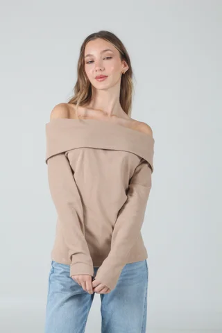 Buzo Lula Lanilla Morley  Hombro Descubierto - Vista 2