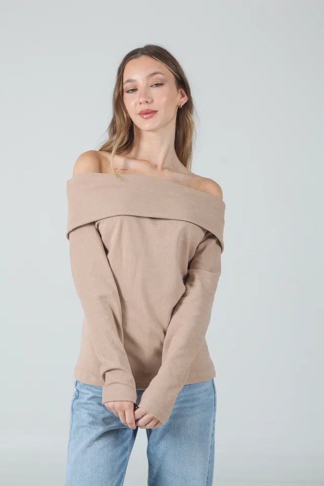 Buzo Lula Lanilla Morley  Hombro Descubierto