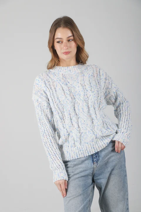 Sweater Beverly Tejido Grueso Trenzado GU17