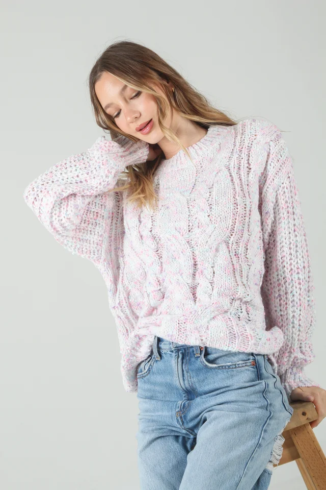 Sweater Beverly Tejido Grueso Trenzado GU17