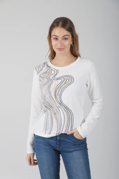 Remera Oasis Manga Larga c/ Piedras GUK70050