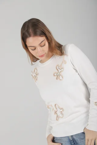 Sweater FENNY Bremer Bordado c/ Lentejuelas GUL682 - Vista 5