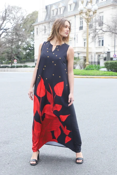 Vestido HOJAS DE AMOR GU258