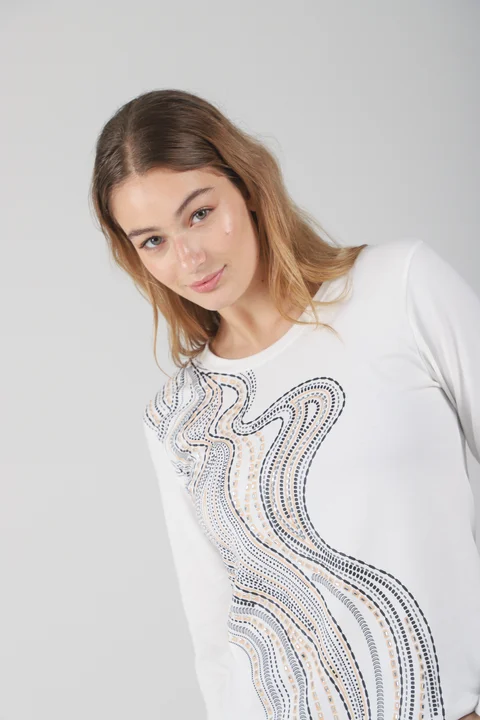 Remera Oasis Manga Larga c/ Piedras GUK70050