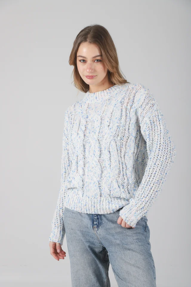 Sweater Beverly Tejido Grueso Trenzado GU17