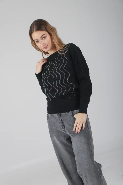 Sweater Vibes Bremer c/ Strass GU37120