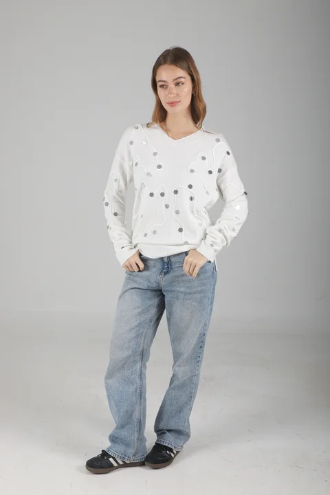 Sweater Pelican Bremer c/ Bordado y Aplique GUL678