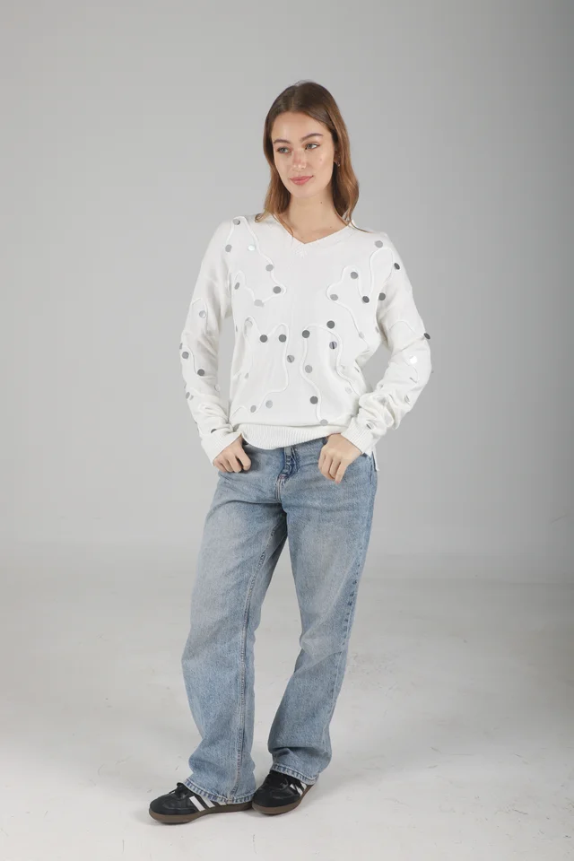 Sweater Pelican Bremer c/ Bordado y Aplique GUL678