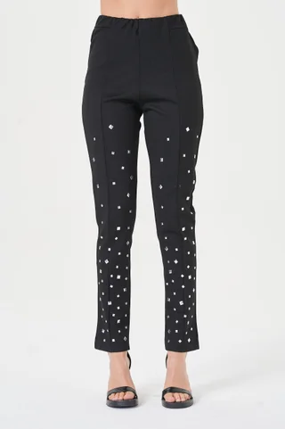 Calza Pantalon Bengalina Elastizada con Tachas GU4079 - Vista 2