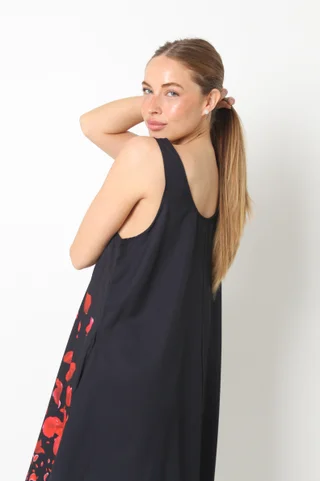 Vestido Menorca Petalos Rojos c/ Bolsillos GU249 - Vista 5