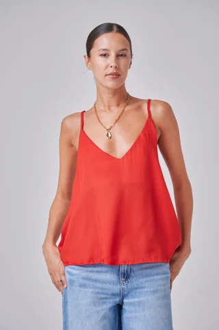 Musculosa  Selena Sedita Escote V - Vista 2