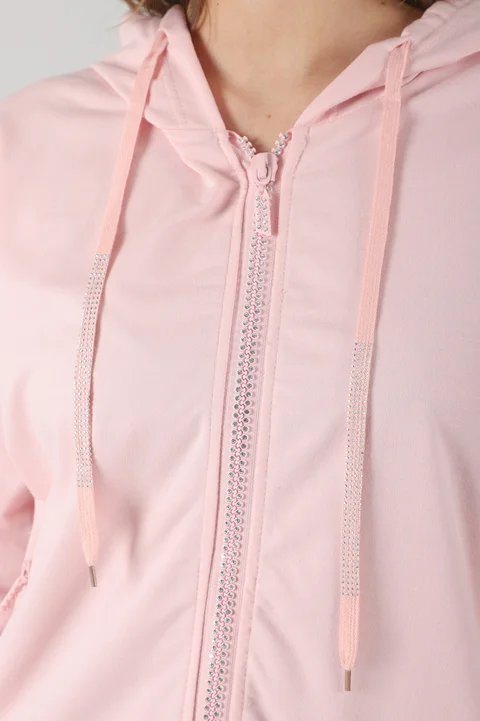 Campera  Siena White  Brillos  Cierres  GUK166