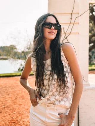 Musculosa Anita Beige - Vista 1