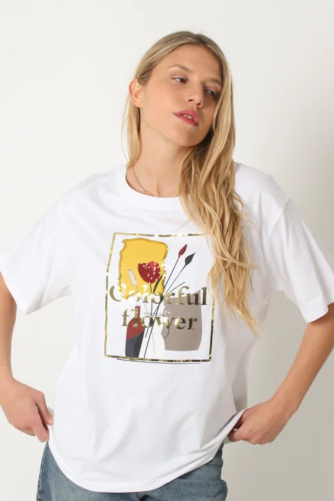 Remeron COLORFULL FLOWER C/ Lentejuelas GU997