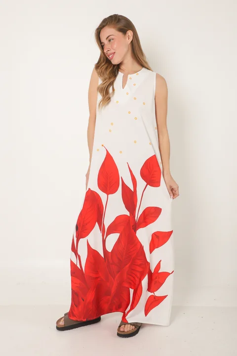 Vestido HOJAS DE AMOR GU258