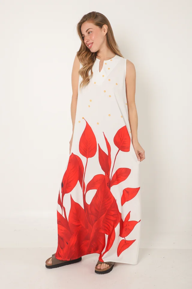 Vestido HOJAS DE AMOR GU258