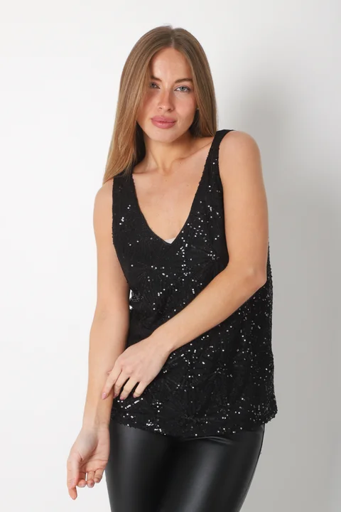 Musculosa ROCHESTER c/ lentejuelas GU5197