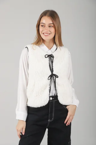 Chaleco Swiss Corderito c/ Tiras y Bolsillos GUK70068 - Vista 4