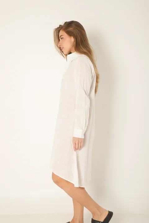 Camisa Larga Blady Lino GUK70094