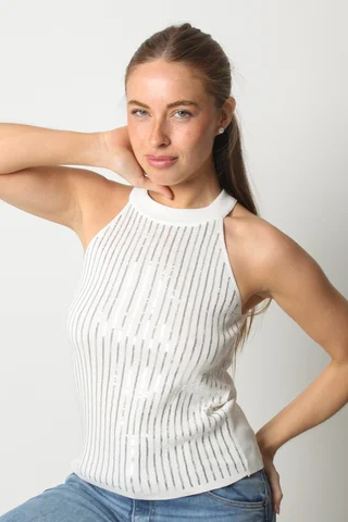 Musculosa DANESA Tejida Lentejuelas GU108 - Vista 1