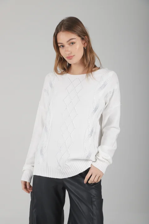 Sweater NIZA Bremer c/ Strass GUL668