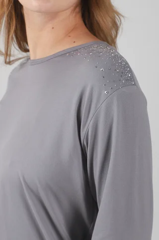 Remera Moon Modal Soft Strass - Vista 1