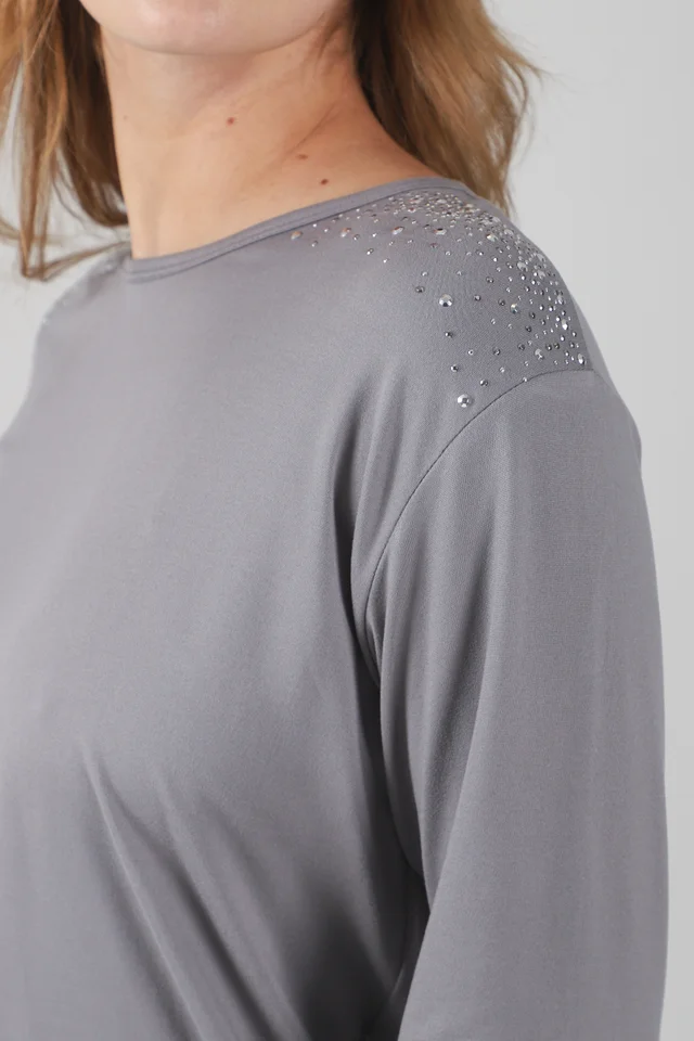Remera Moon Modal Soft Strass