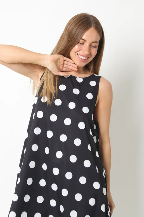 Vestido Menorca Lunares c/ Bolsillos GU251