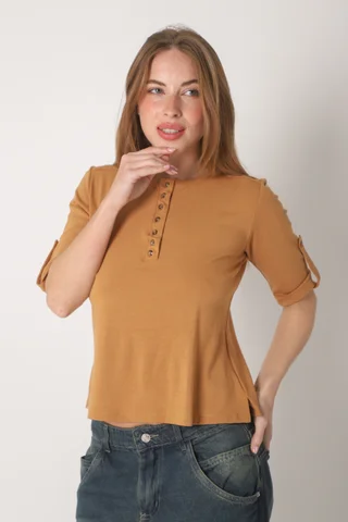 Remera AMANDA Abotonada - Vista 3