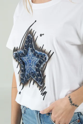 Remera Amplia Estrella Fugaz GU87355 - Vista 6