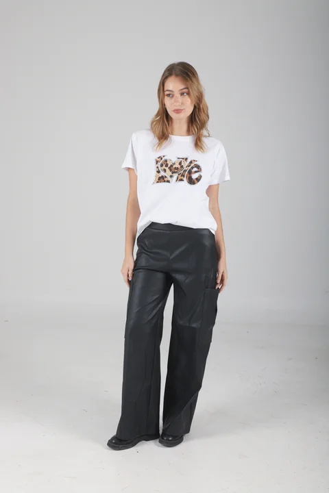 Remera Amplia LOVE PRINT GU87350