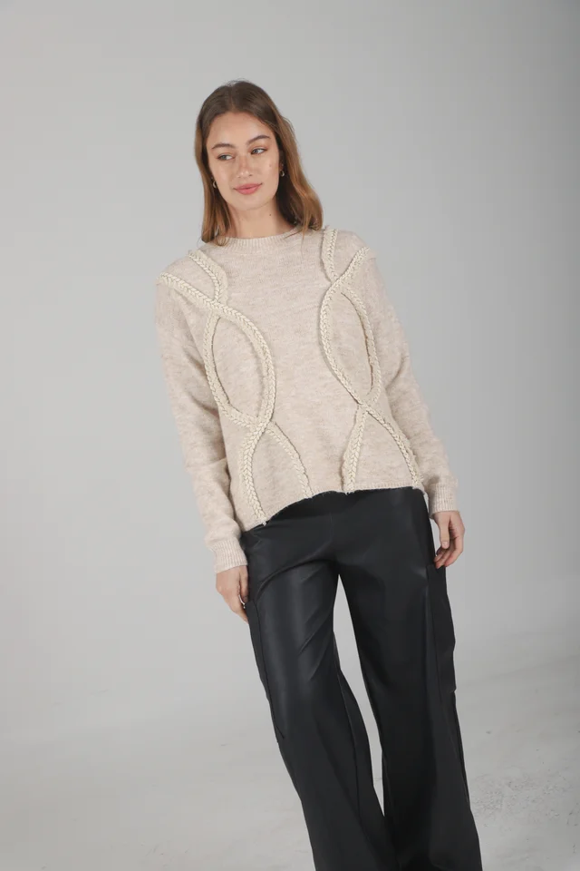 Sweater Trenzas Snake C/ Bordado GUL677