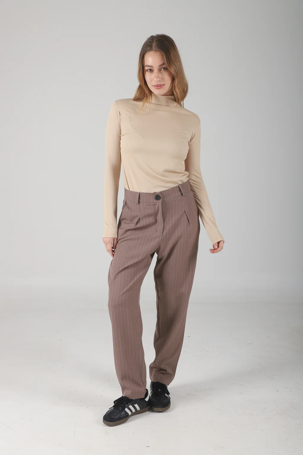 Pantalon Fancy Sastrero Rayado Pinzas