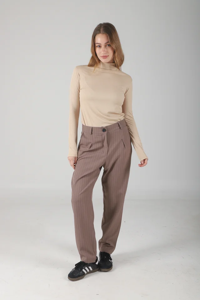 Pantalon Fancy Sastrero Rayado Pinzas