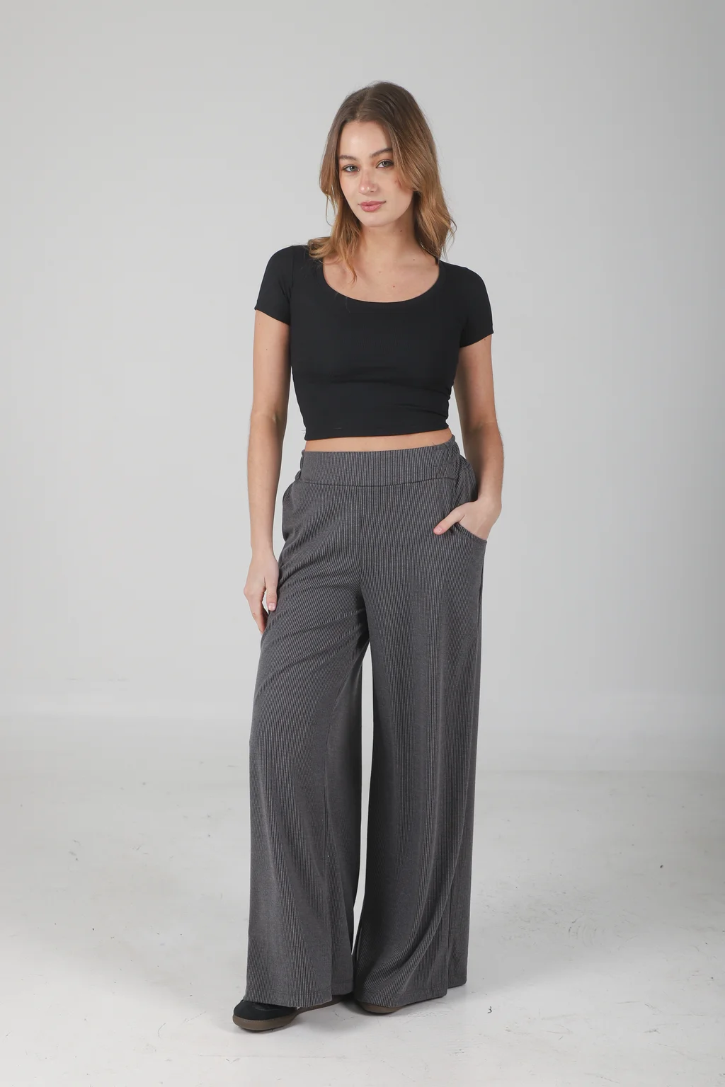 Palazo Morley Pesado con Bolsillo