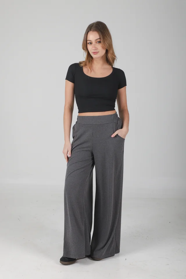 Palazo Morley Pesado con Bolsillo