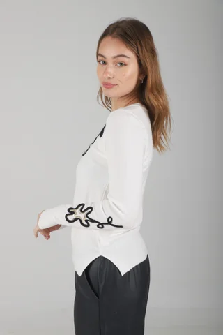 Sweater FENNY Bremer Bordado c/ Lentejuelas GUL682 - Vista 6