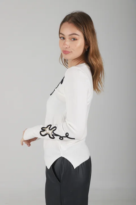 Sweater FENNY Bremer Bordado c/ Lentejuelas GUL682