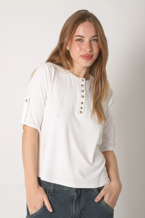 Remera AMANDA Abotonada