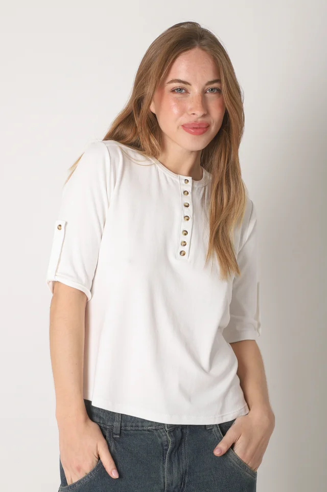 Remera AMANDA Abotonada