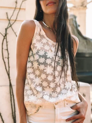 Musculosa Anita Beige - Vista 2