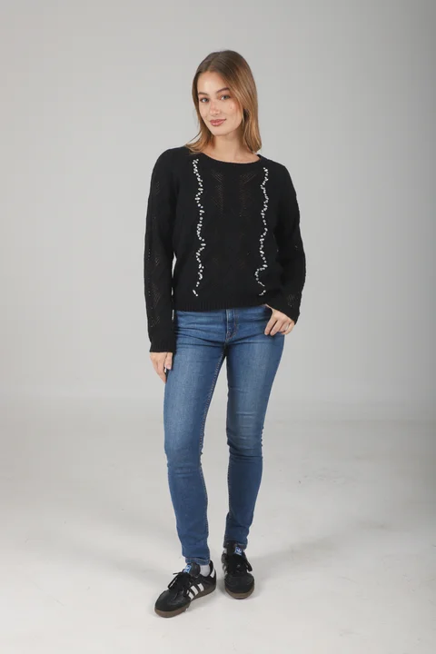 Sweater Valentina Tejido c/ piedras GUL664