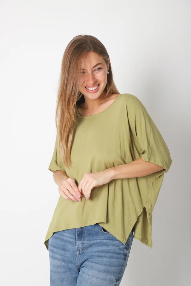 Blusa PEKIN Amplia de  Lino