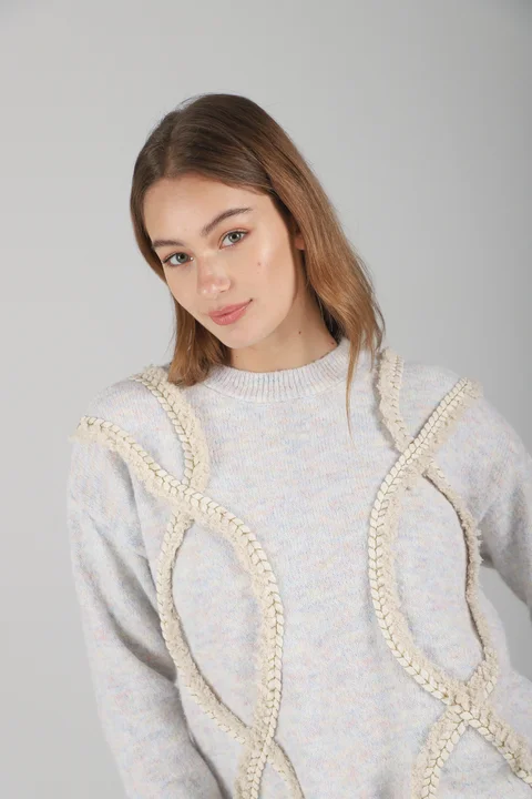 Sweater Trenzas Snake C/ Bordado GUL677