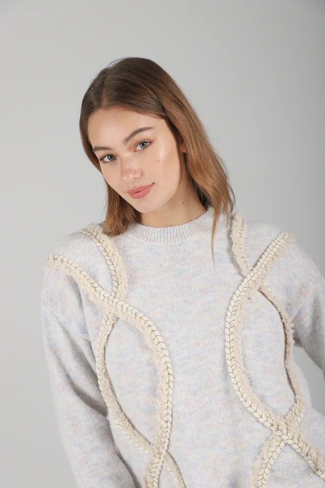 Sweater Trenzas Snake C/ Bordado GUL677