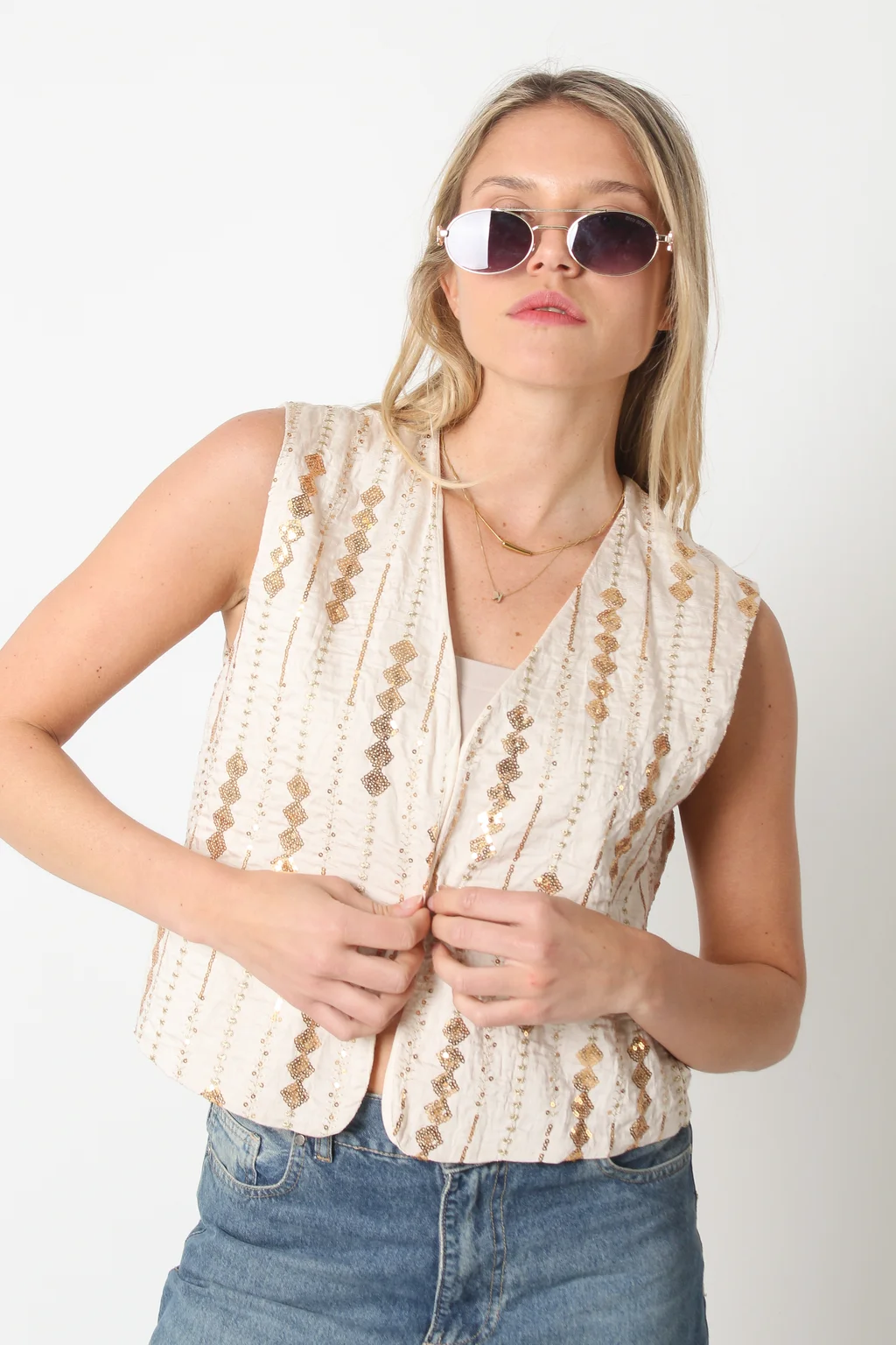 Chaleco INDIAN BORDADO  GU70096