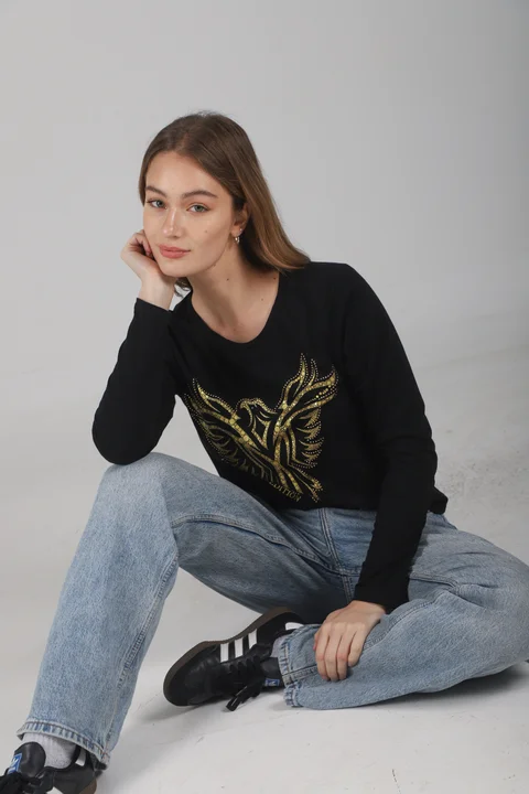Remera Golden Eagle c/ strass GUK70057