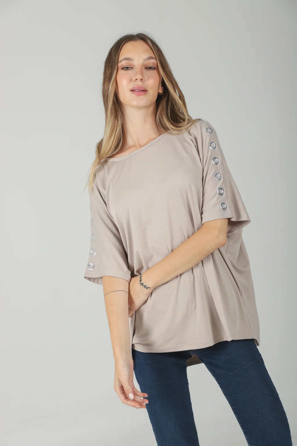 Remeron Bolt Creppe con Ojalillos