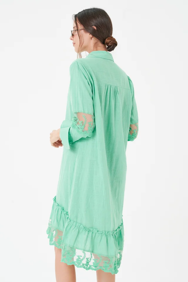 Vestido CANBERRA Lino con Tull Colours GUK4004